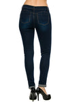 Wax Denim Women's Juniors Distressed Slim Fit Stretchy Skinny Jeans