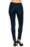Wax Denim Women's Juniors Distressed Slim Fit Stretchy Skinny Jeans