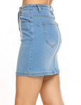 Women Stretch Denim Mini Skirt
