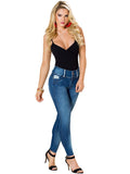 LT.Rose Mid Rise Butt Lifting Skinny Colombian Jeans Colombianos Levanta Cola