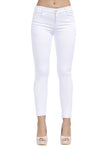 TENGFU Women's Juniors Mid-Rise Distressed Slim Fit Stretchy Skinny Jeans Jegging