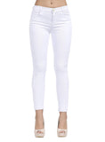 TENGFU Women's Juniors Mid-Rise Distressed Slim Fit Stretchy Skinny Jeans Jegging
