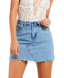 Slim Fit High Waist Denim Skirt