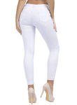 TENGFU Women's Juniors Mid-Rise Distressed Slim Fit Stretchy Skinny Jeans Jegging