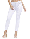 TENGFU Women's Juniors Mid-Rise Distressed Slim Fit Stretchy Skinny Jeans Jegging