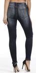 TENGFU Women's Juniors Mid-Rise Distressed Slim Fit Stretchy Skinny Jeans Jegging
