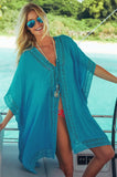 Sexy Beachwear Cover Up Bikini Women Crochet Swimsuit Cover-up Bathing Suit Beach Wear Knitting Swimwear Mesh Beach Dress Tunic
