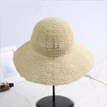 Manual Crochet Hook Sunshade Straw Hat Children Xia Fangshai Fisherman Sandy Beach Hat Seaside On Vacation Sun Hat