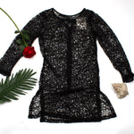 ESSV Beach Bikini Cover-ups Sexy Black Mesh Beachwear Summer Swimsuit Swimwear Women White Beach Dress Bathing Suit Cover Ups