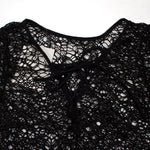 ESSV Beach Bikini Cover-ups Sexy Black Mesh Beachwear Summer Swimsuit Swimwear Women White Beach Dress Bathing Suit Cover Ups
