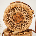 Hand Woven Round Straw Bag