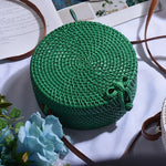 Hand Woven Round Straw Bag