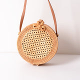 Hand Woven Round Straw Bag
