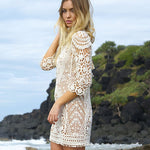 Sexy Beach Cover Up Knit Backless Bikini Cover Ups Beachwear Women Swimwear Dress Ladies Beach Tunic Saida de Praia C1734