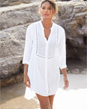 Sexy Beachwear Cover Up Bikini Women Crochet Swimsuit Cover-up Bathing Suit Beach Wear Knitting Swimwear Mesh Beach Dress Tunic