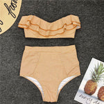Sexy Retro Striped High Waist Bikini