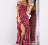 Bohemian Strapless Long Summer Dress