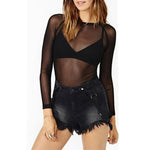 Transparent Sexy Black Shirt