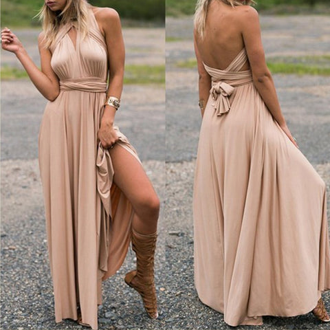 Sexy Backless Long Party Dress