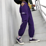 High Waist Punk Camo Cargo Pants