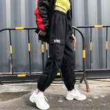 High Waist Punk Camo Cargo Pants