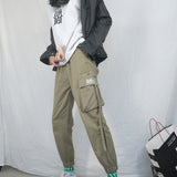 High Waist Punk Camo Cargo Pants