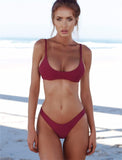 Sexy Push Up Low Waist Bikini Set