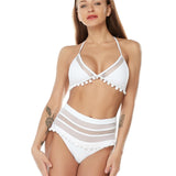 Sexy Retro High Waist Striped Swimwear