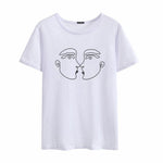 Aesthetic White Illustrative Shirt