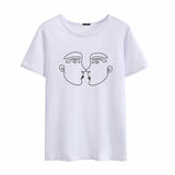 Aesthetic White Illustrative Shirt