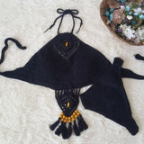 Retro Crochet Hand Knitted Bikini Set
