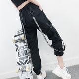 High Waist Loose Cargo Pants
