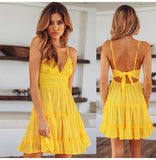 Backless Mini Beach Dress