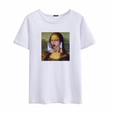 Aesthetic Mona Lisa Printed Shirt