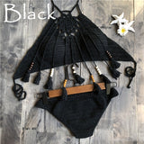 Hollow Knitting Bohemian Bikini