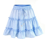 Casual High Waist Bohemian Skirt