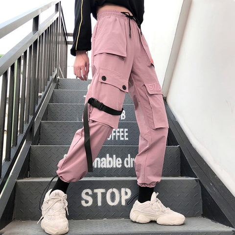 High Waist Street Style Cargo Pants
