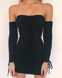 Sexy Off-Shoulder Mini Dress