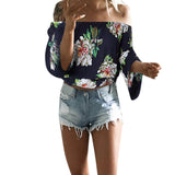 Casual Long Sleeve Off Shoulder Loose Shirt